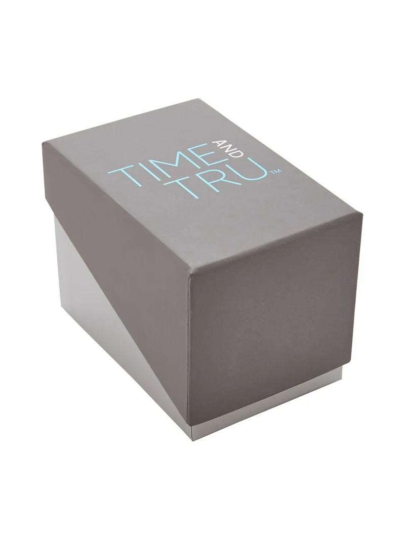 Time & Tru Reloj de Pulsera para Mujer Caja Ovalada en Tono Dorado, Esfera de Fácil Lectura, Cor... | Walmart (US)