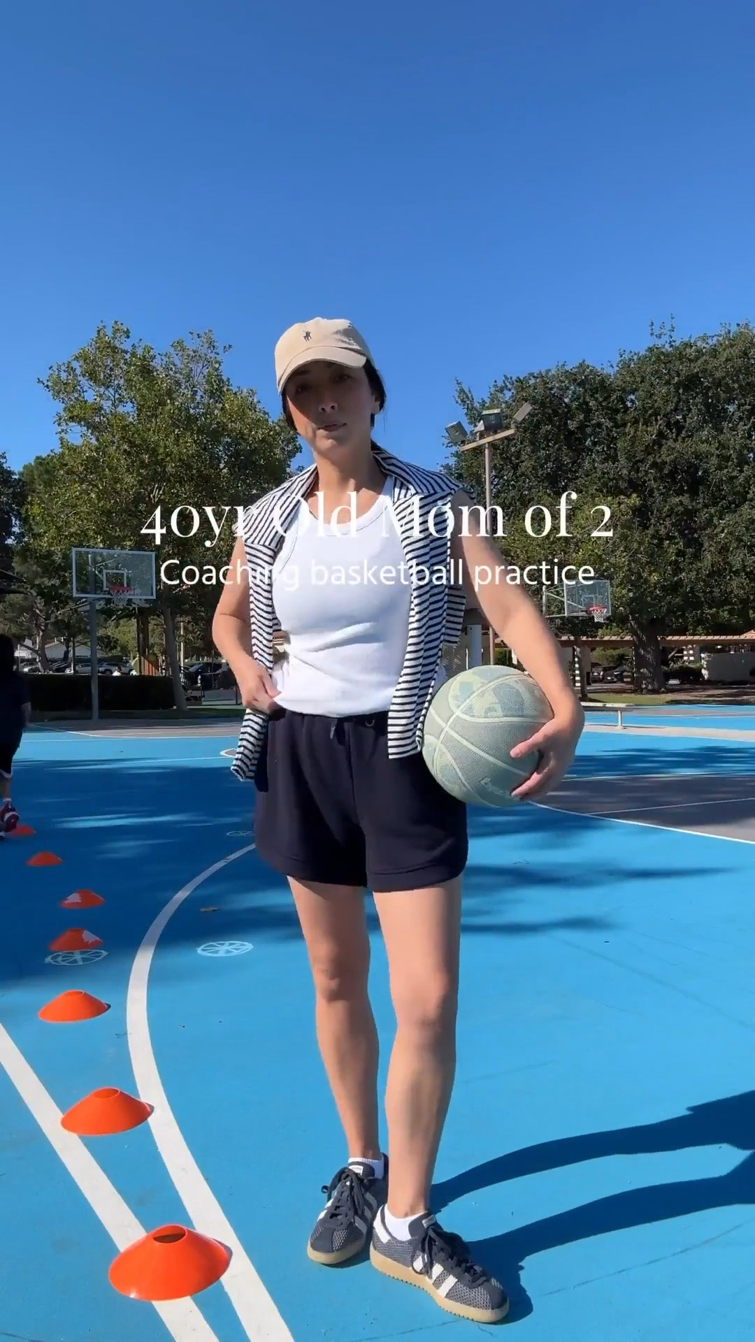 What I wore to coach basketball practice - Still figuring out my coaching style lol. 

Free Assembly tank small
Varley shorts small
Amazon socks
Adidias sneakers 5.5
Polo Hat
AYR stripe tee xs - old

summer outfits, summer style, petite style

#LTKmomlife #LTKPetite #LTKActive