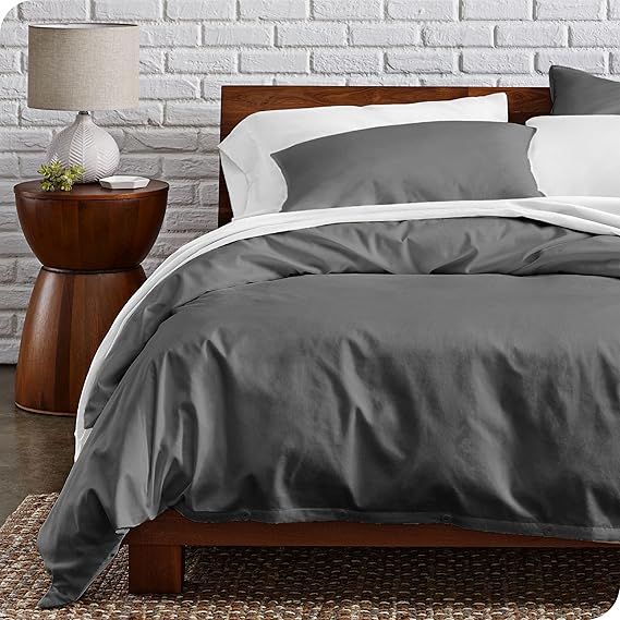 Bare Home 100% Organic Cotton King/California King Duvet Cover Set - Crisp Percale Weave - Lightw... | Amazon (US)