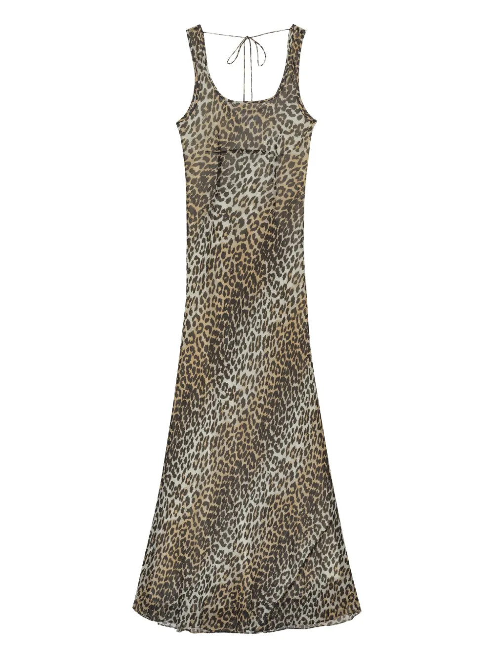 GANNI leopard-print Dress | Neutrals | FARFETCH | Farfetch Global