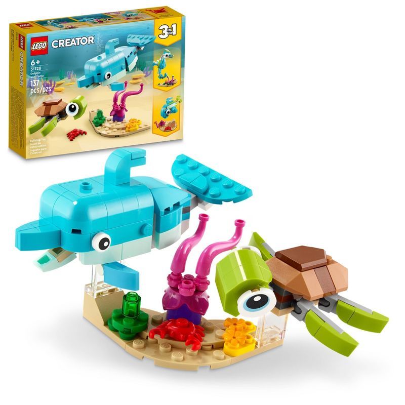 LEGO Creator 3in1 Dolphin and Turtle 31128 Building Kit | Target