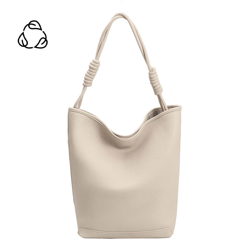 Ivory Adeline Large Recycled Vegan Leather Tote Bag | Melie Bianco | Melie Bianco