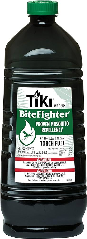 TIKI Brand BiteFighter Mosquito Repellent Torch Fuel for Outdoors, 100 oz, 1216155 | Amazon (US)