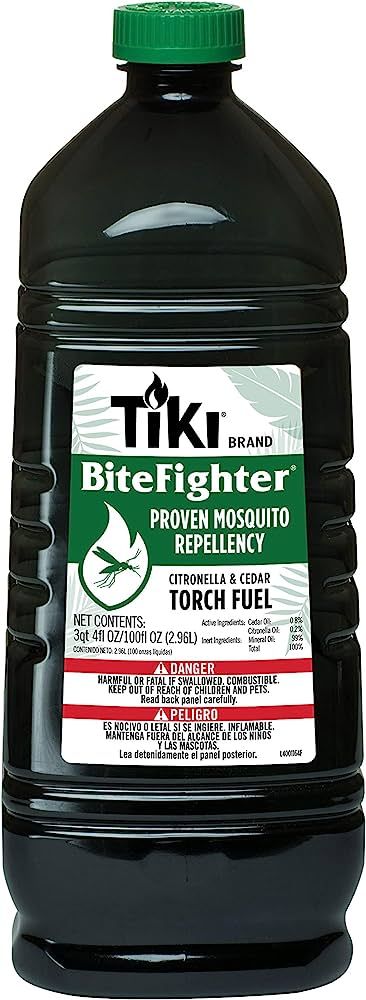 TIKI Brand BiteFighter Mosquito Repellent Torch Fuel for Outdoors, 100 oz, 1216155 | Amazon (US)