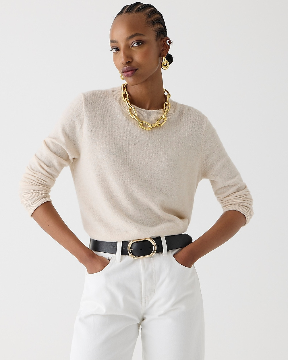 Cashmere classic-fit crewneck sweater | J. Crew US