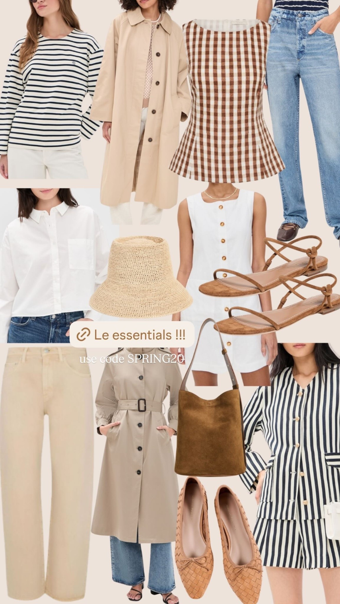 Shopbop sale use code SPRING20