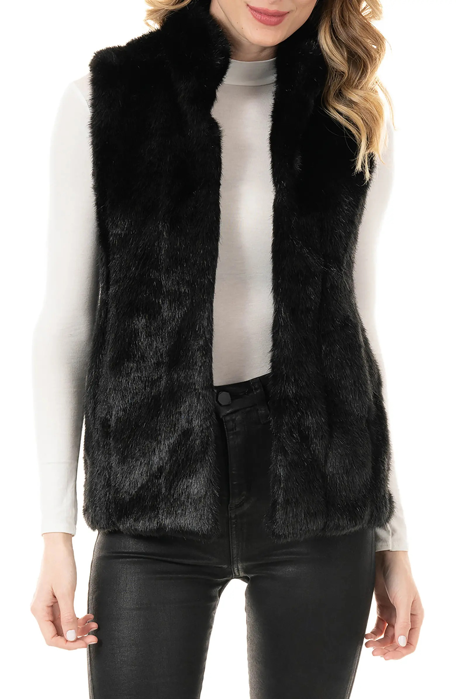 DONNA SALYERS FABULOUS FURS Signature Series Hook Faux Fur Vest | Nordstrom | Nordstrom