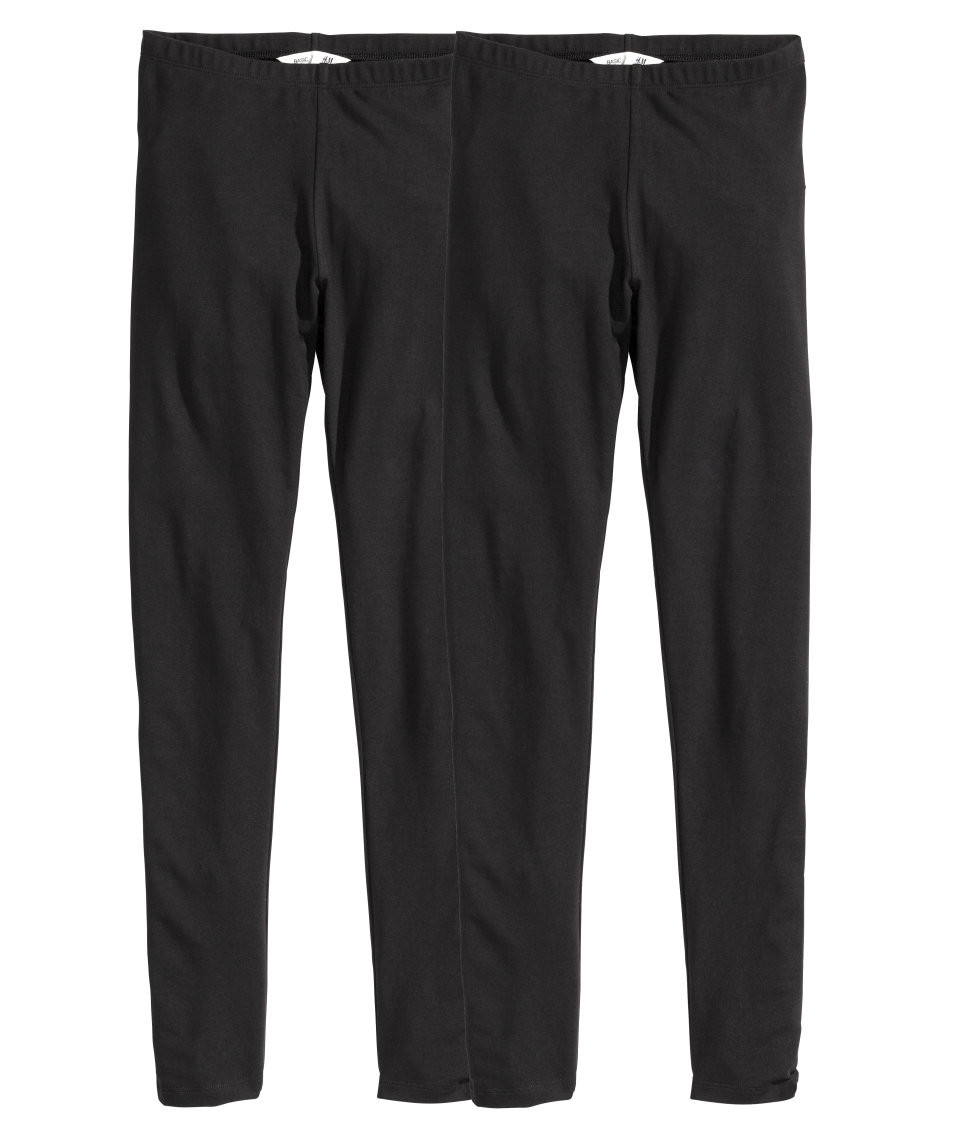H&M - 2-pack Leggings - Black - Kids | H&M (US)