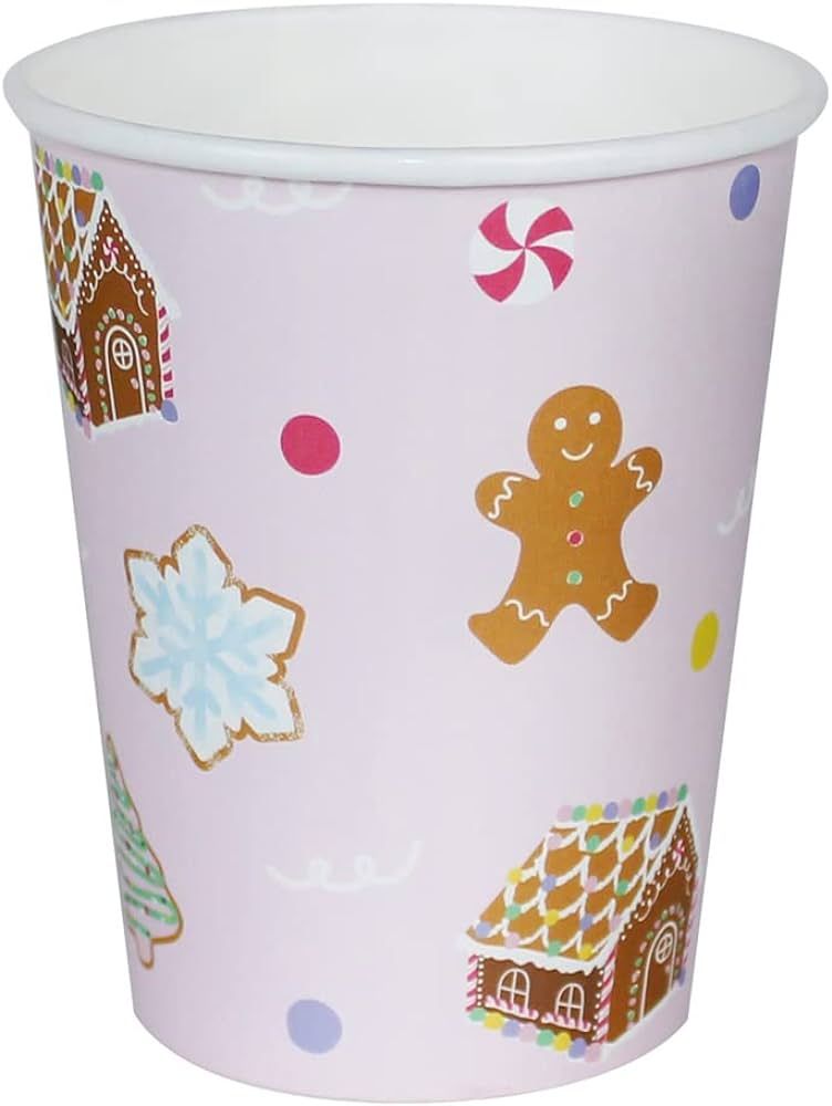 Gingerbread House Paper Cups, 12 ct | Christmas Party Tableware | Gingerbread House Party Decorat... | Amazon (US)