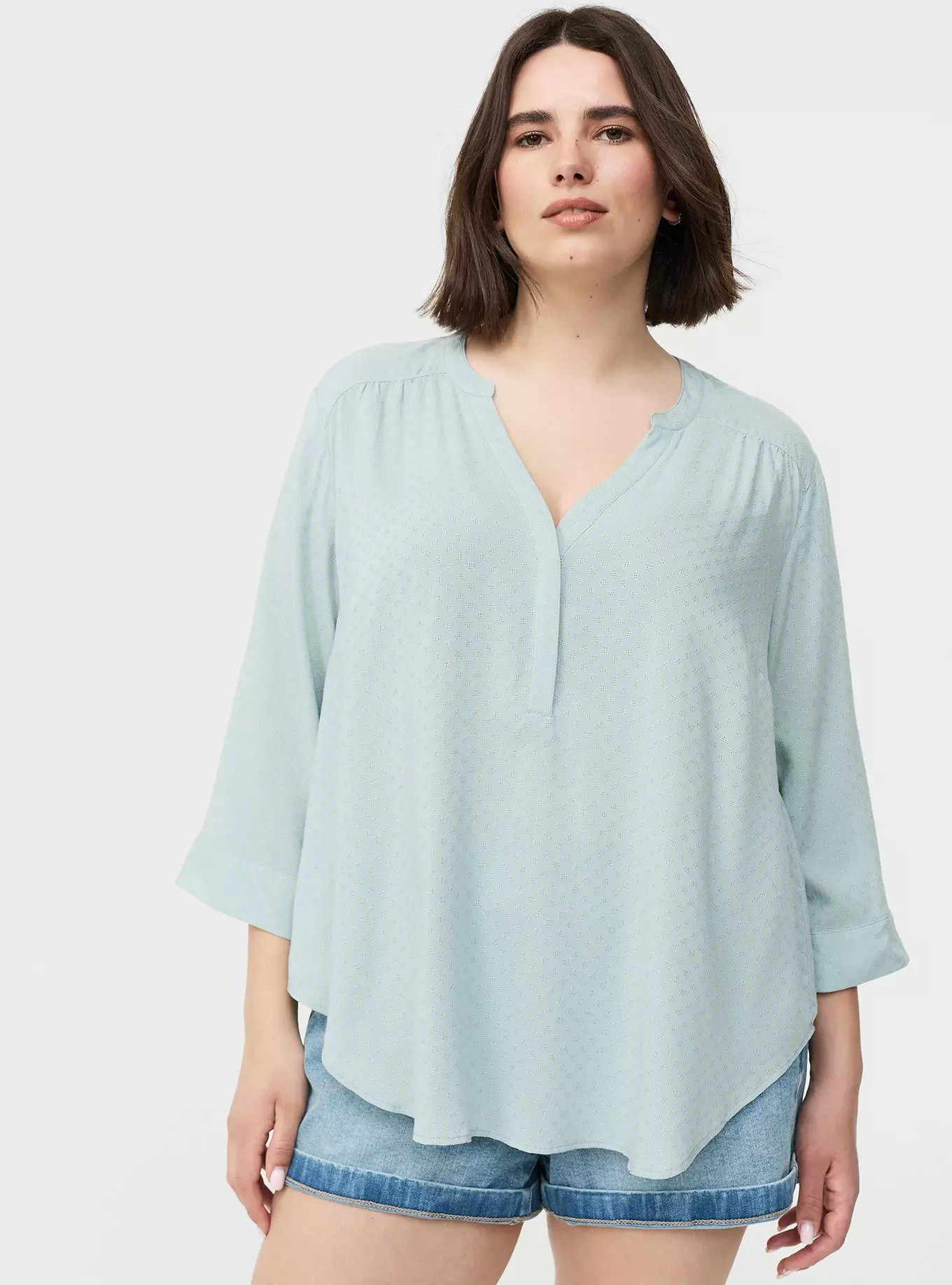 Harper 3/4 Sleeve Pullover Blouse | Torrid (US & Canada)