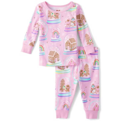 The Children's Place Toddler Girls Mommy And Me Christmas Long Sleeve Gingerbread Snow Globe Snug... | Target