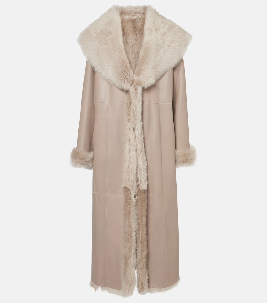 Marlene shearling-lined suede coat | Mytheresa (INTL)