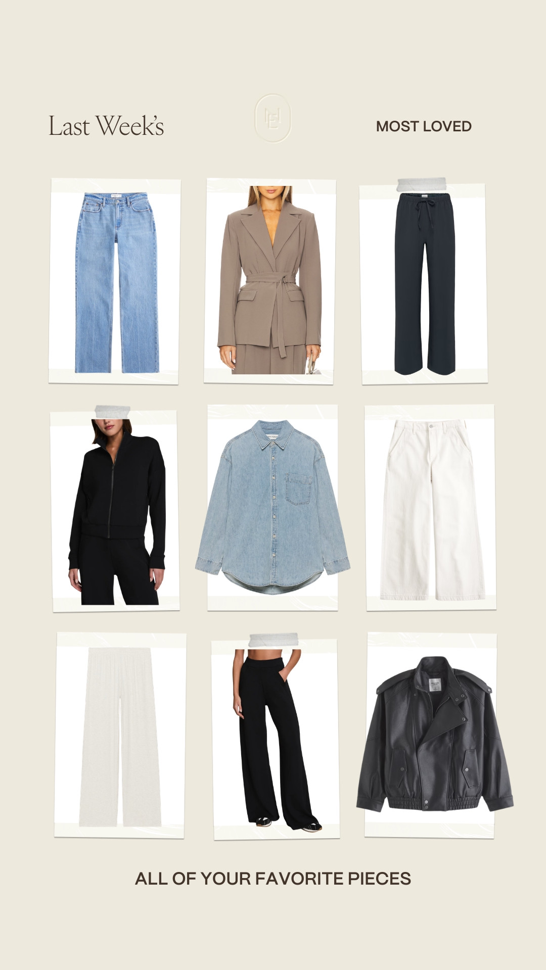 Your most loved last week!! 

Travel outfit 
Airport outfit 
Date night outfit 
Dinner outfit 
Denim
Jeans 

#LTKSeasonal