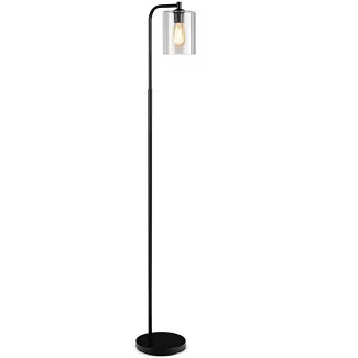 Costway Industrial Floor Lamp w/ Glass Shade Indoor Modern Tall Pole Lamp for Office | Target