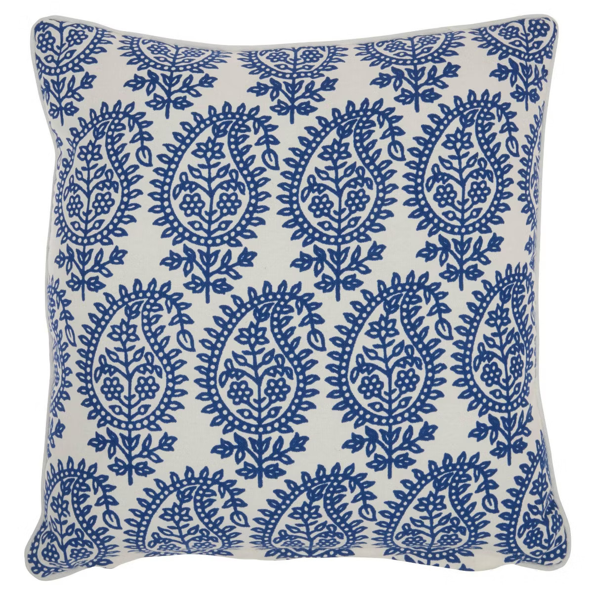 18"x18" Life Styles Printed Paisley Square Throw Pillow Blue - Mina Victory | Target