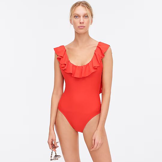 Ruffle scoopback one-piece swimsuitItem AK952 
 Reviews
 
 
 
 
 
22 Reviews 
 
 |
 
 
Write a Re... | J.Crew US