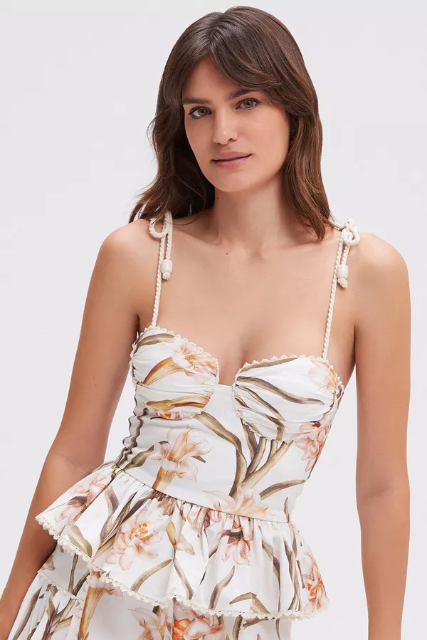 Botanic Retro Peplum Top by PatBO | The Mile