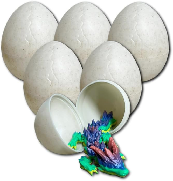 The Eggmazing Egg Decorator | Dragon Eggs 6 Pack | Includes 3D Printed Dragons Inside The Eggs | ... | Amazon (US)