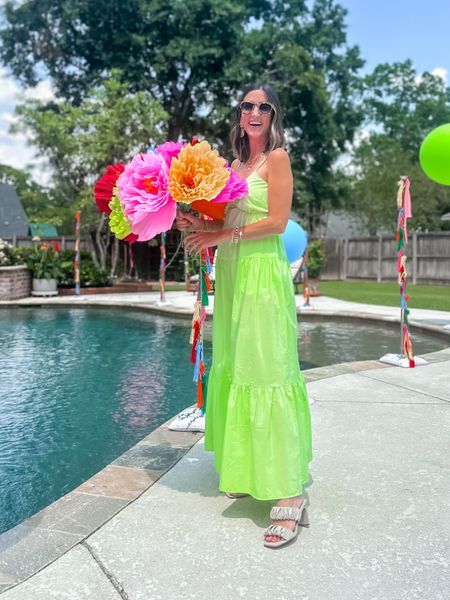 Green maxi dress on sale! Wearing size small. Target find. Target dress  

#LTKsalealert #LTKparties