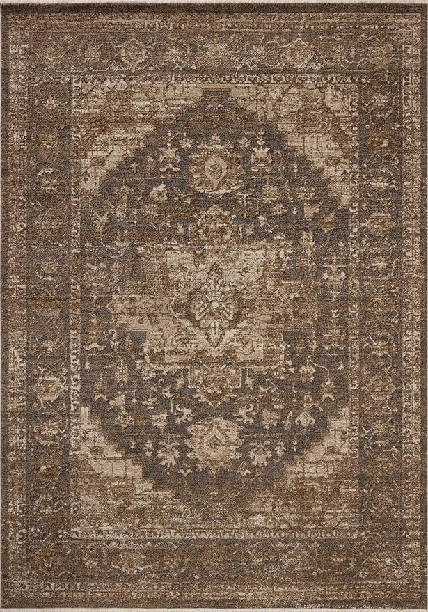 Loloi II Haywood Collection HYD-03 Charcoal/Mocha 2'-3" x 3'-11" Accent Rug | Amazon (US)