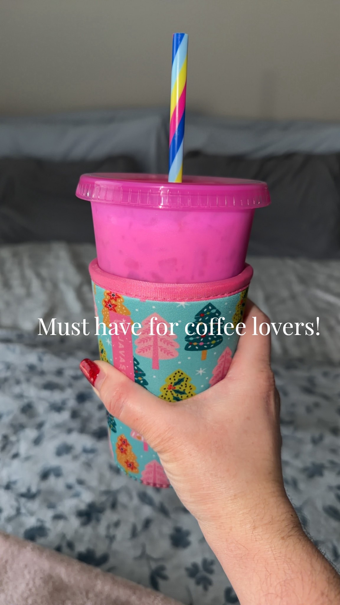 My must have as a coffee lover - Java soks! 

Pictured here - Using the one I got as a Christmas gift this year! 

Having the Java soks help me keep my iced coffee COLD for hours so I can sip all day! 

#LTKmomlife #LTKmorningroutine #LTKTravel