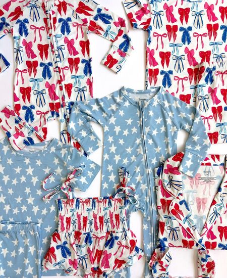 In my jammers 4th of July prints! 4th of July dresses
Red white and blue pjs 

#LTKbaby #LTKkids
