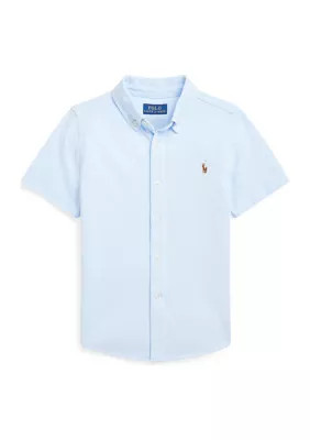 Boy 2-7 Knit Oxford Short Sleeve Shirt | Belk