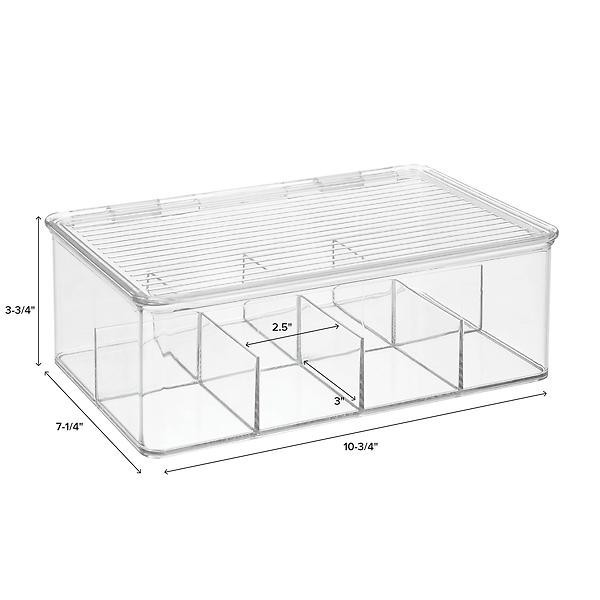 iDesign Linus Tea Storage Box | The Container Store