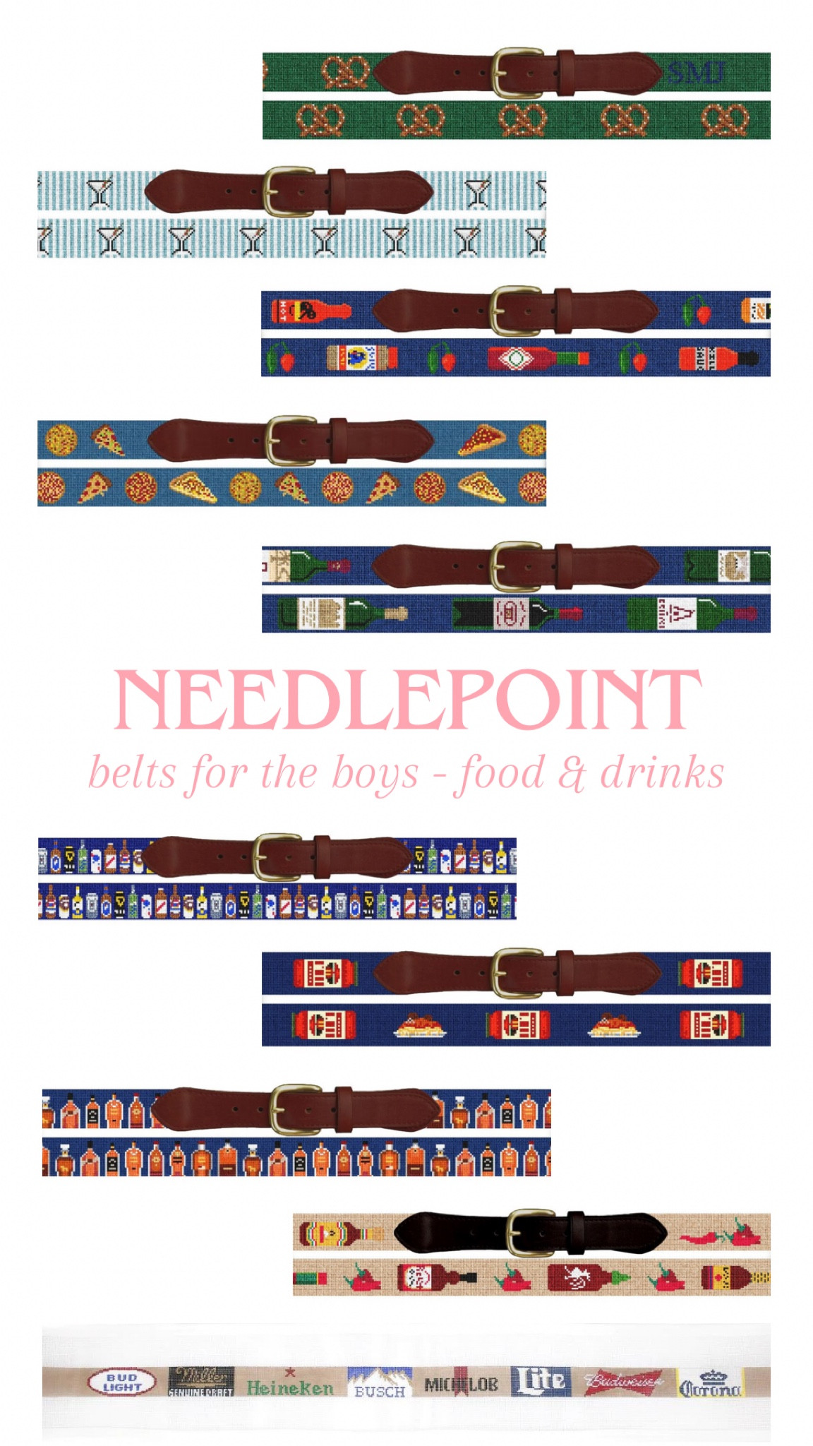 More of my favorite needlepoint belts for the boys 🍕

#LTKHoliday #LTKGiftGuide #LTKmens