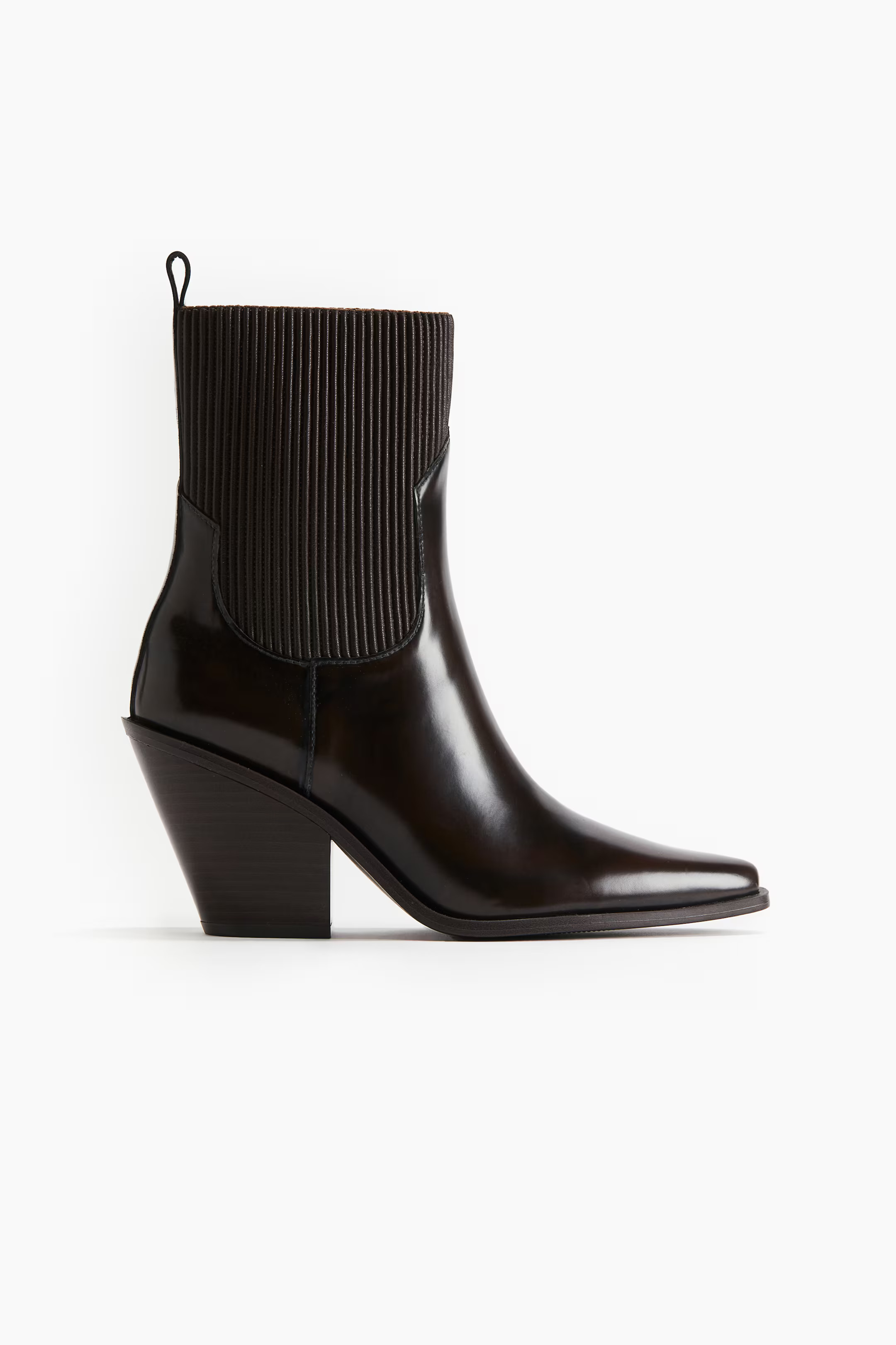 Pointed Boots - High heel - Dark brown - Ladies | H&M US | H&M (US + CA)