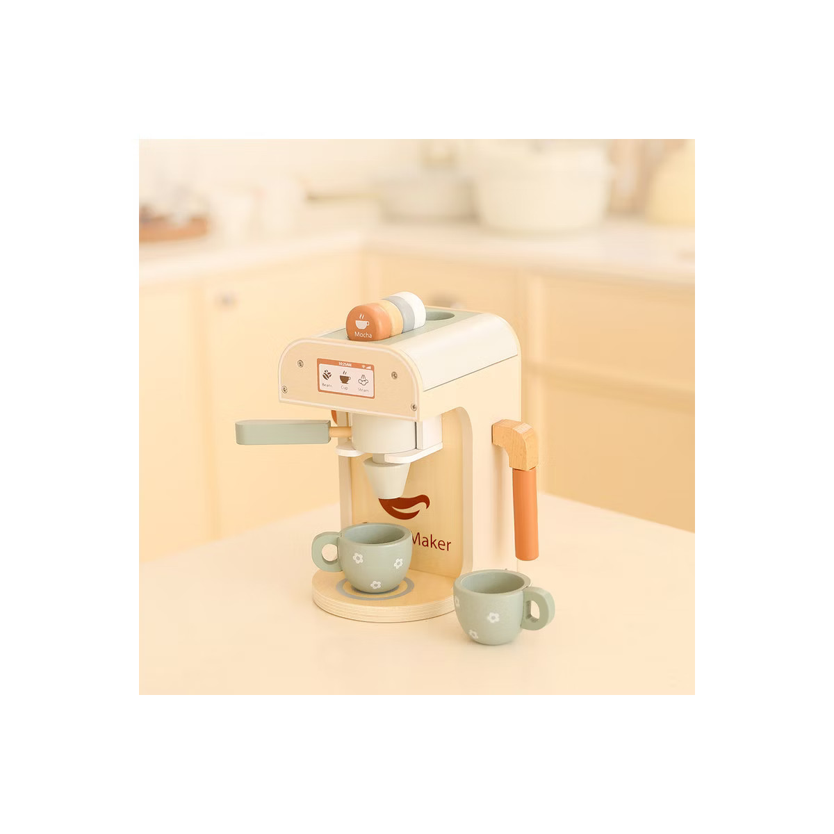 Freniland™ - Schema Wooden Toy Coffee Maker Set for 2 Years Toddlers,Pretend Play Espresso Mach... | Target