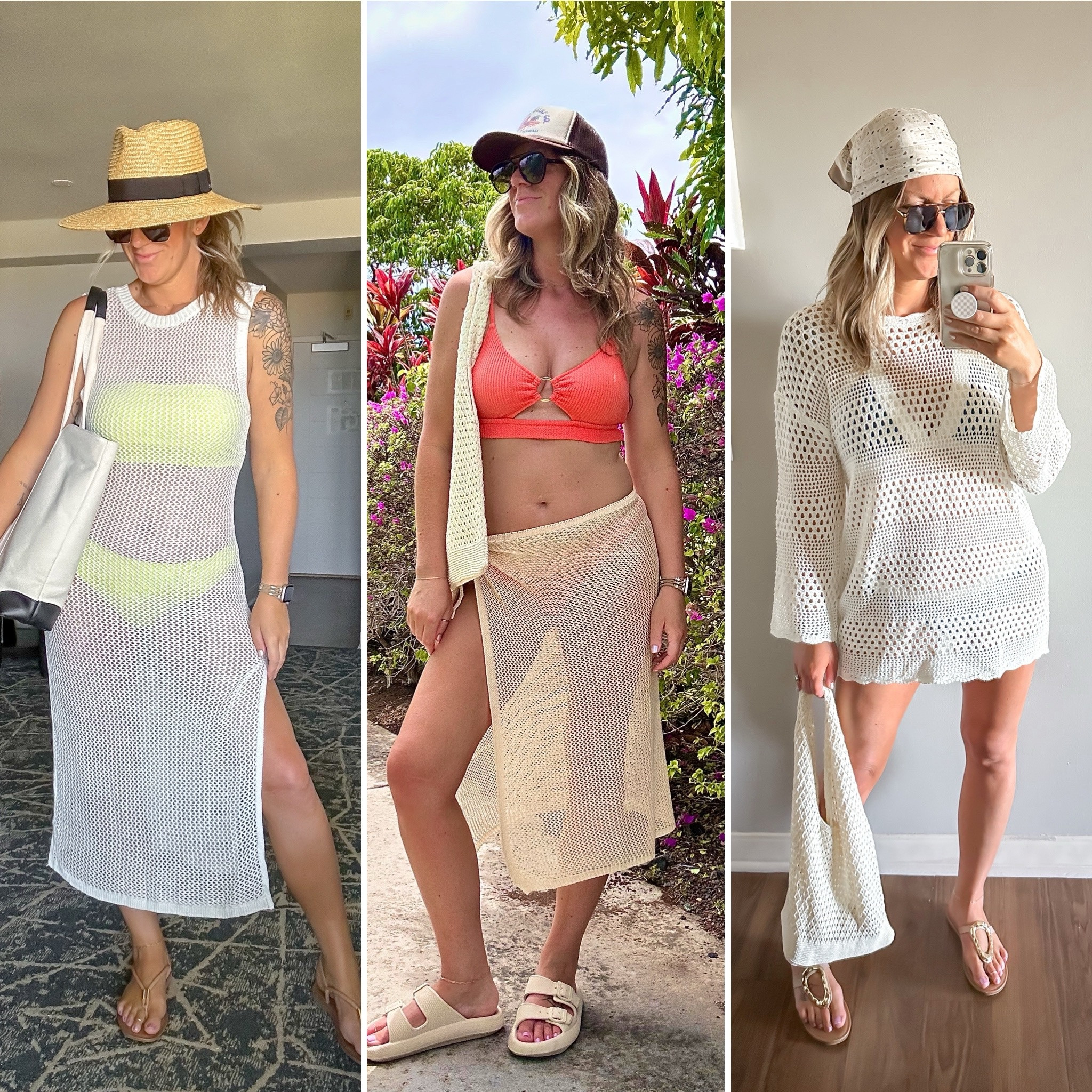 Amazon swim coverups (swimsuits are no longer available) 

#LTKTravel #LTKSwim