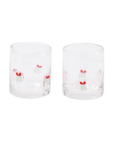 2pk Christmas Gift Glasses | TJ Maxx