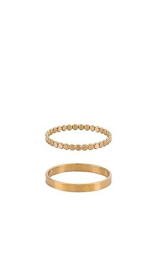 Deanna Stacking Rings in Gold | Revolve Clothing (Global)