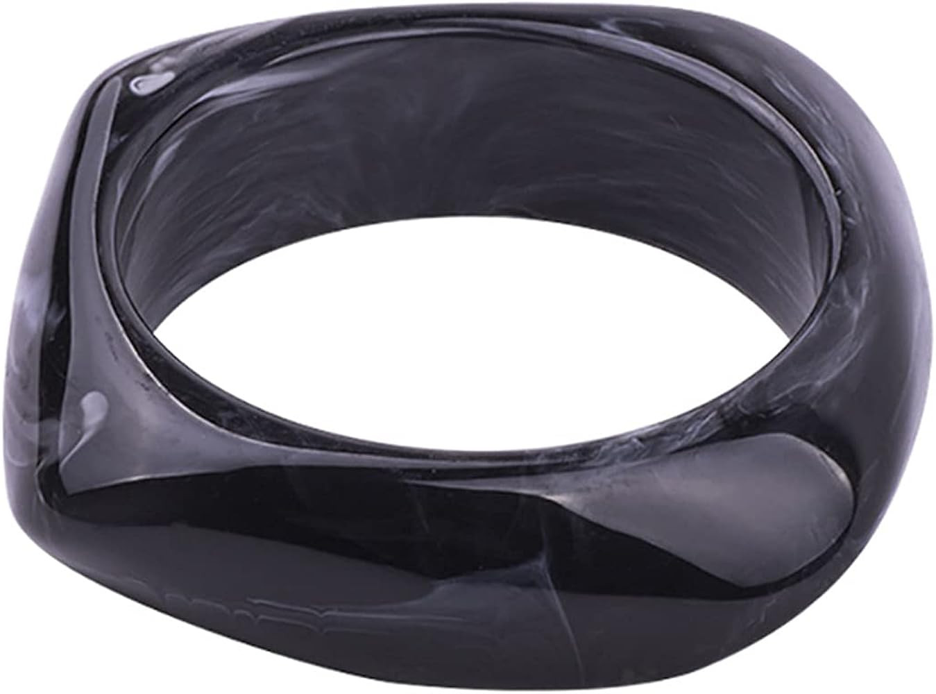 Caiyao Colorful Square Acrylic Resin Bangle Bracelet Wristbands Tortoiseshell Acetate Plate Cuff ... | Amazon (US)