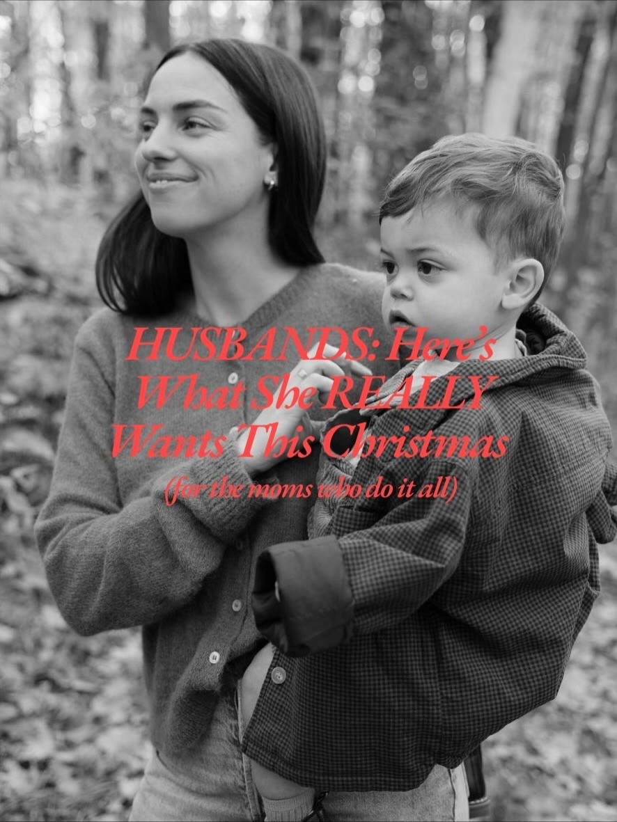 Listen, the men in our lives surely mean well, but if you actually want to get what you want this holiday season we miiiight need to drop a few hints! I’ve curated this Gift Guide for all the new moms out there! As a new mom myself these are all things I either have (& LOVE) or really really want this holiday season! So do him (& yourself) a favour and send this to your man, drop a comment with what you eyeing from the list and he SHOULD be able to do the rest lol

Birthstone Ring
I have this beautiful ring with both my boys birth stones and it’s such a sentimental and heartwarming way to carry them with me at all times!

LL Bean Tote
Every cool mom needs a cool tote to shove ALL your baby stuff in when you’re in a pinch! I’ve got this one in navy blue and LOVE it for picnics at the park, sleepovers at grandmas and when I’m rushing out the house!

Red Light Therapy
Listen, there’s no way around it… having kids AGES YOU! I’ve seen the effects myself and am vowing to stay on top of my red light therapy to help mitigate the signs of ageing! (DISCOUNT CODE: NATHB)

5 minute makeup routine
Ideally for Christmas I’d like more than 5minutes to get ready every single day, but were not living in a fantasy world here. Enter MERIT Beauty! They are the holy grail for that effortless “no makeup” makeup look, and will simply your whole morning routine!

Elevated Sweatpants
Mom-ing is hard ok… and sometimes you just want to feel cozy in sweats! These are great because they have the comfort of sweats but the elevated look of a regular pant, the perfect way to start any outfit! 

Name Necklace
Something like this with my kids names on them would just make my heart swell! Sue me, I’m a sentimental sap now!

Low maintenance hair routine
A mom may have time to shower, but rarely do we have time to shower AND also style our hair right after! That’s why a good, low maintenance, air-dry hair routine is a must! 

A cool mom sweater
I love a mom sweater when it’s cool and done right! If you’re my husband and you’re reading this, I want that “MOTHER HOOD” t-shirt, thank youuuu!

#momlife #canadianmom #holidaygiftideas #momgifts #newmom #motherhoodunfiltered