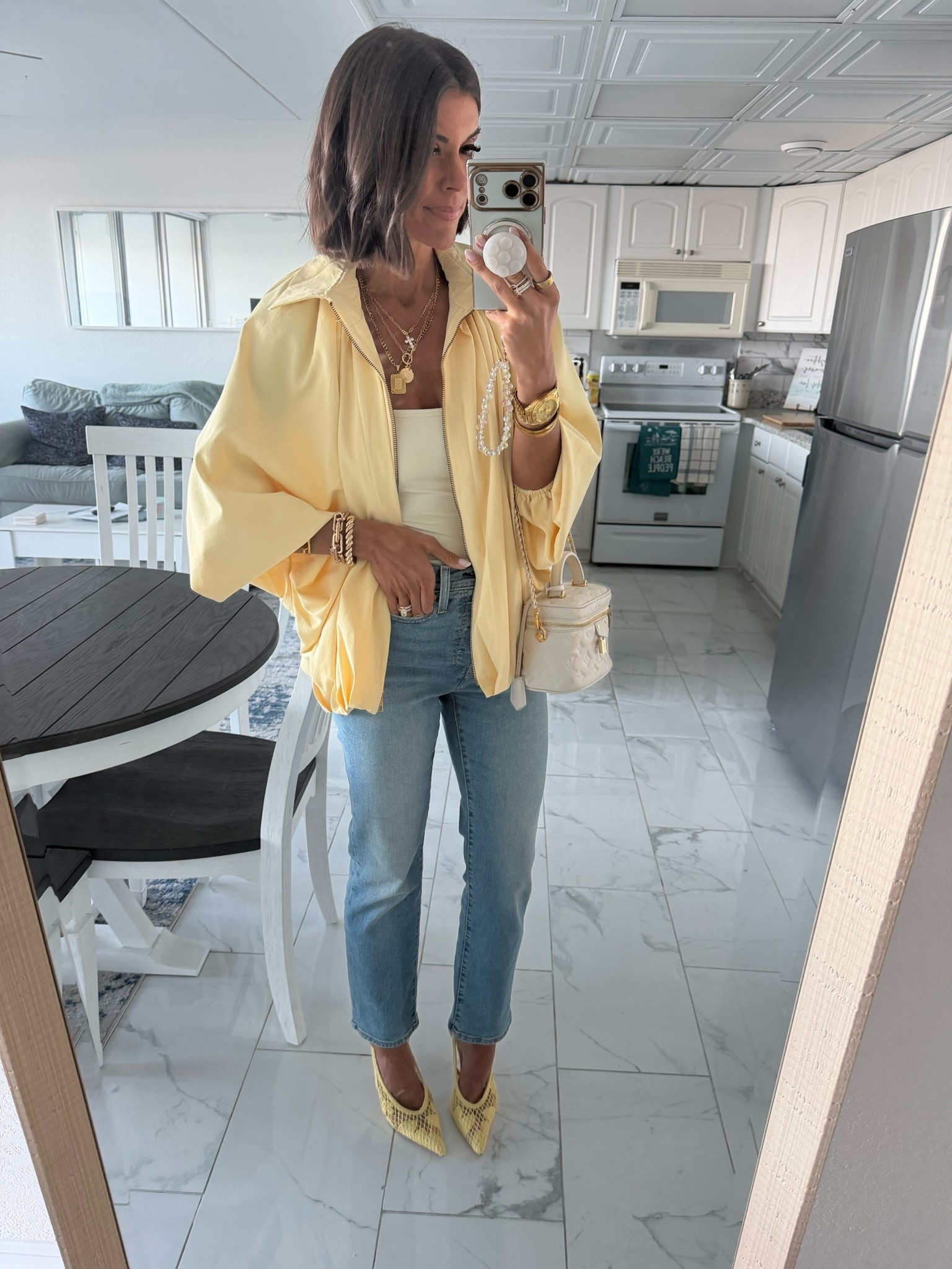 Date night fit- size small in jacket, xs in tank, size up one in jeans

#LTKdayinmylife #LTKootd #LTKgrwm