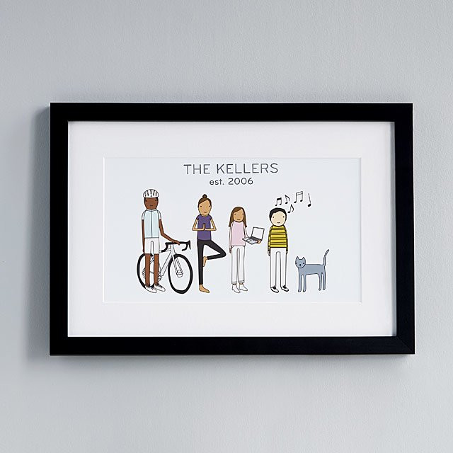 Personalized Family Hobby Art | UncommonGoods