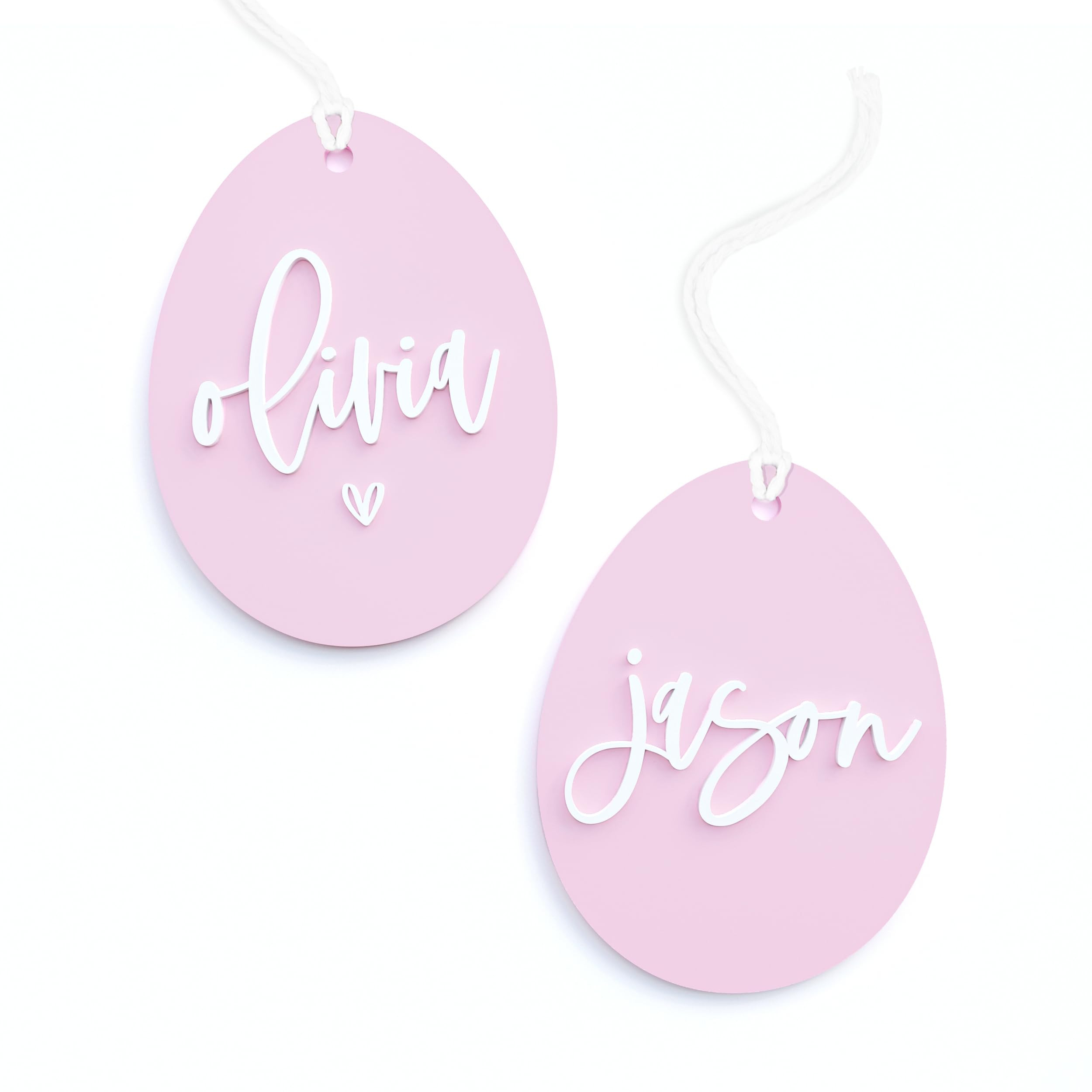 The Cotton & Canvas Co. Personalized Name Easter Egg Acrylic Gift Tag, Gift Wrap, Name Tag, Happy... | Amazon (US)