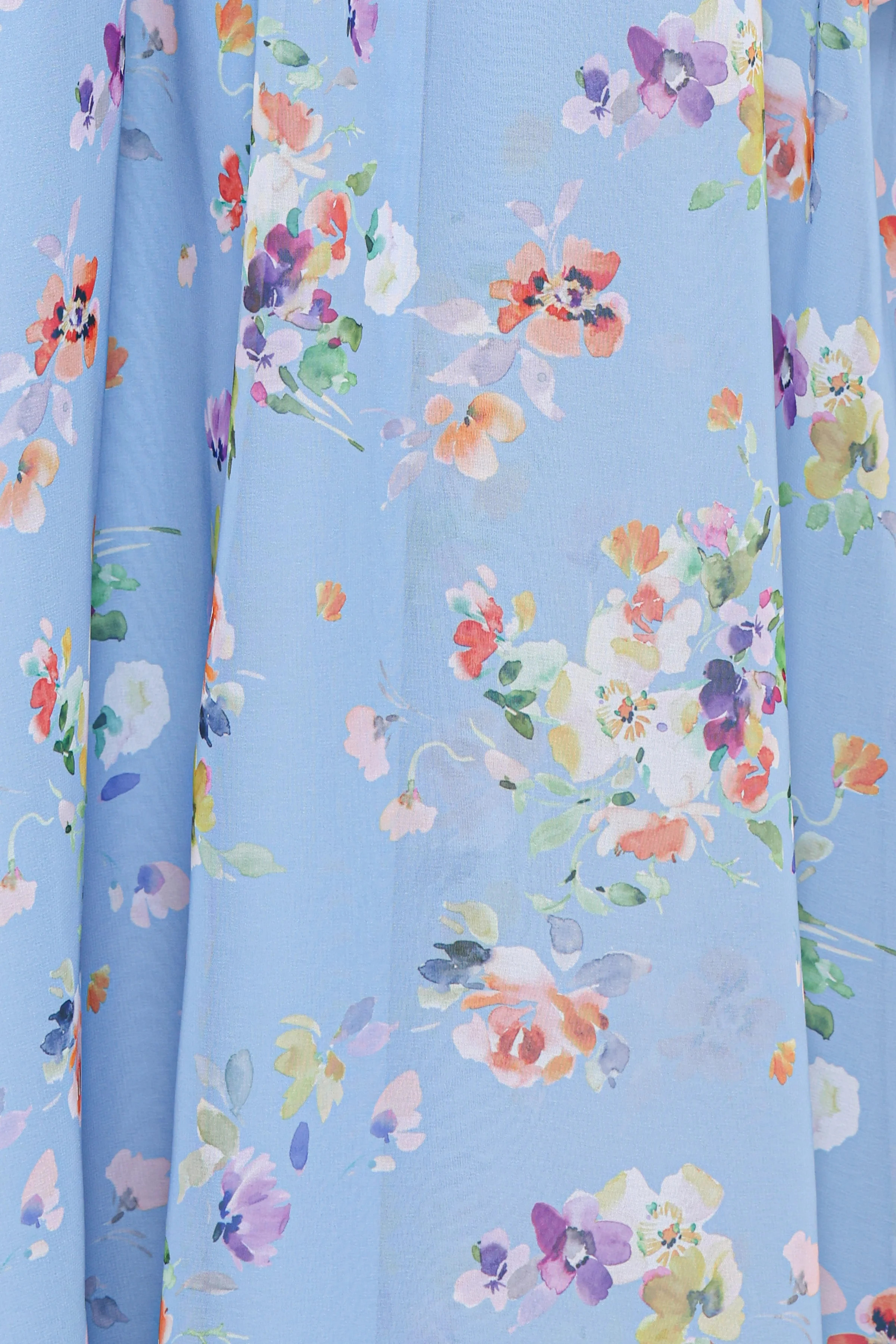 Codie Off Shoulder Maxi Dress - Cornflower Blue Floral | Petal & Pup (US)