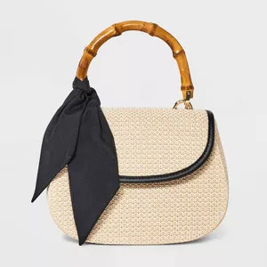 Bamboo Top Handle Handbag - A New Day™ | Target
