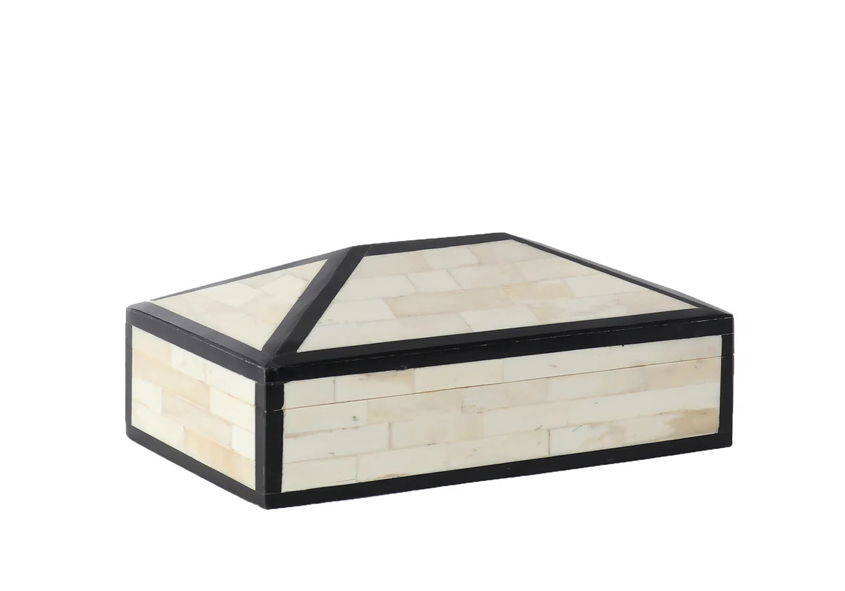 BLACK EDGE BONE BOX | Alice Lane Home Collection
