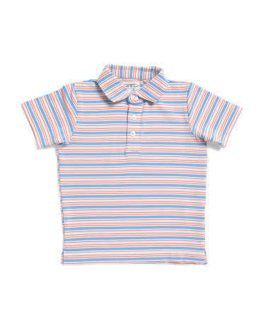 Toddler Boys Striped Golf Polo, Spandex/Polyester | TJ Maxx