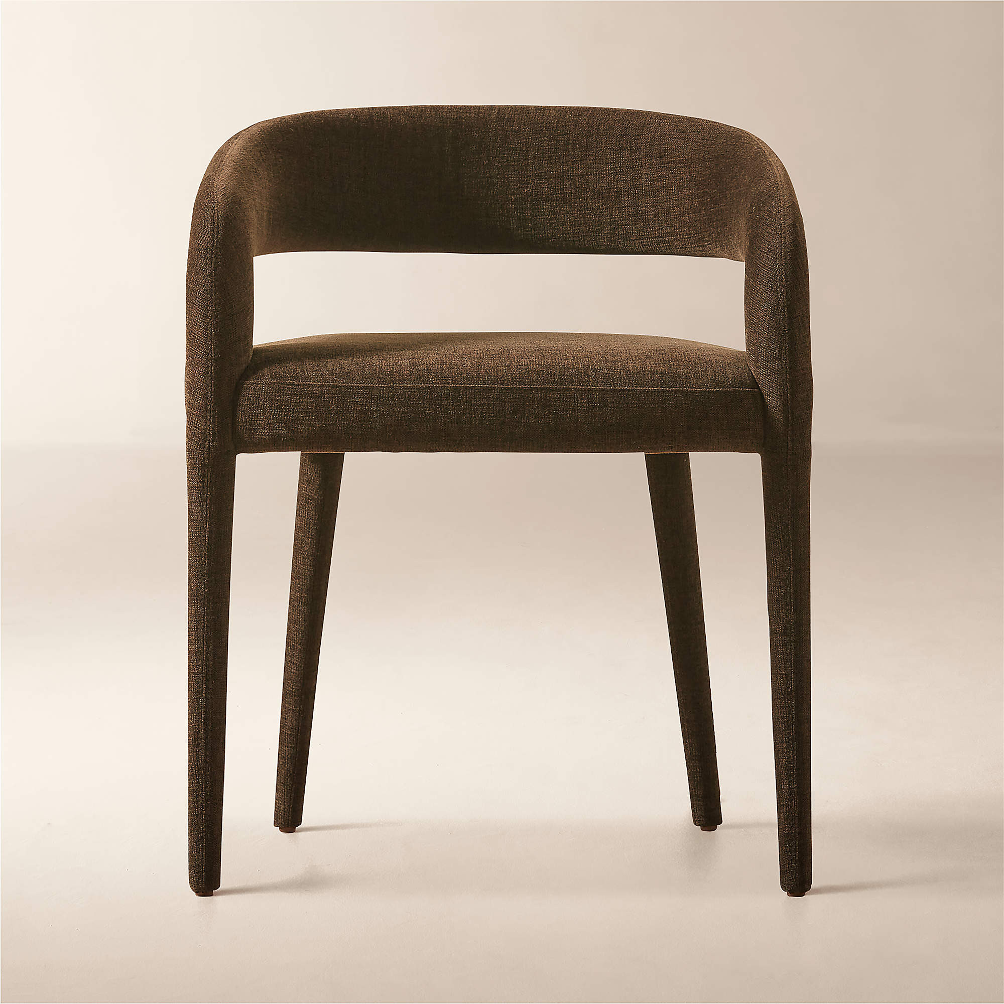 Lisette Charcoal Performance Fabric Dining Armchair | CB2 | CB2