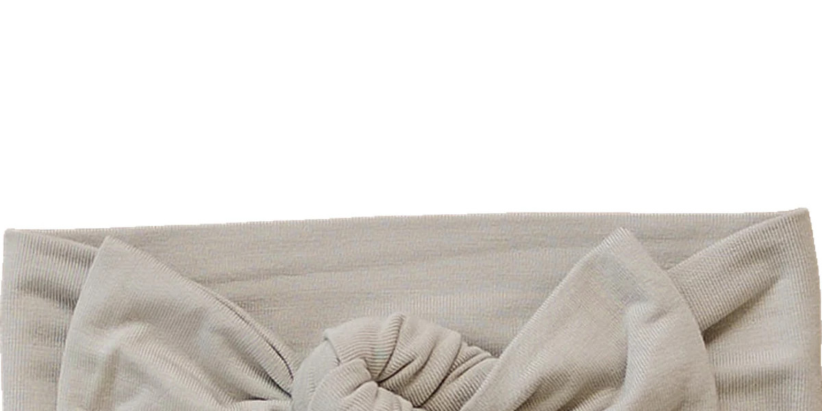 Oatmeal Bamboo Head Wrap | Mebie Baby