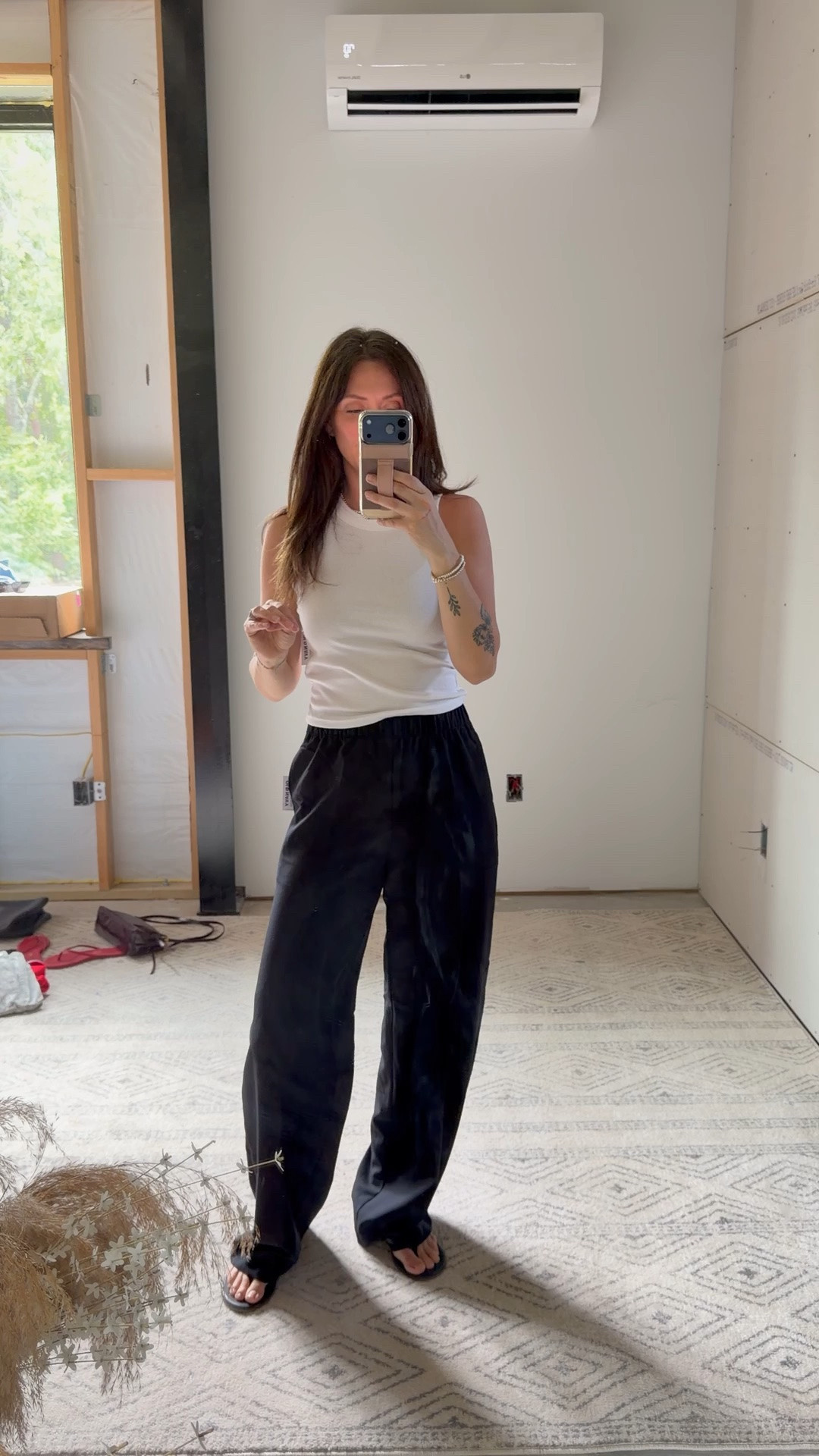 Wearing the size small long trousers

#LTKootd #LTKSaleAlert