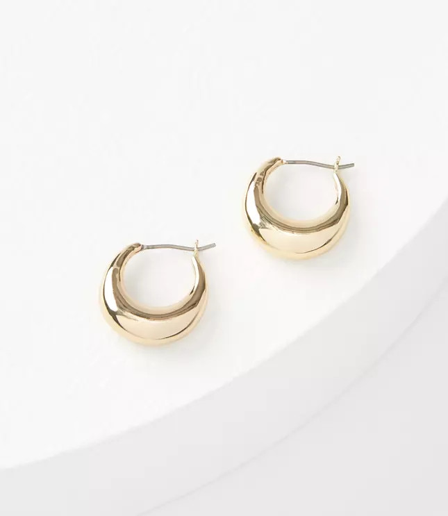 Mini Crescent Huggie Earrings | LOFT