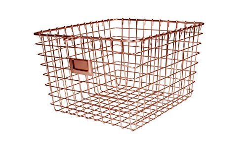 Spectrum Diversified Wire Storage Basket, Medium, Copper | Amazon (US)