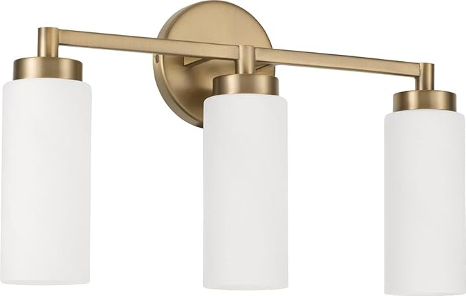 Capital Lighting 151731AD Alyssa Art-Inspired Luxe Faux Alabaster Glass Cylinder Bath Vanity Wall... | Amazon (US)