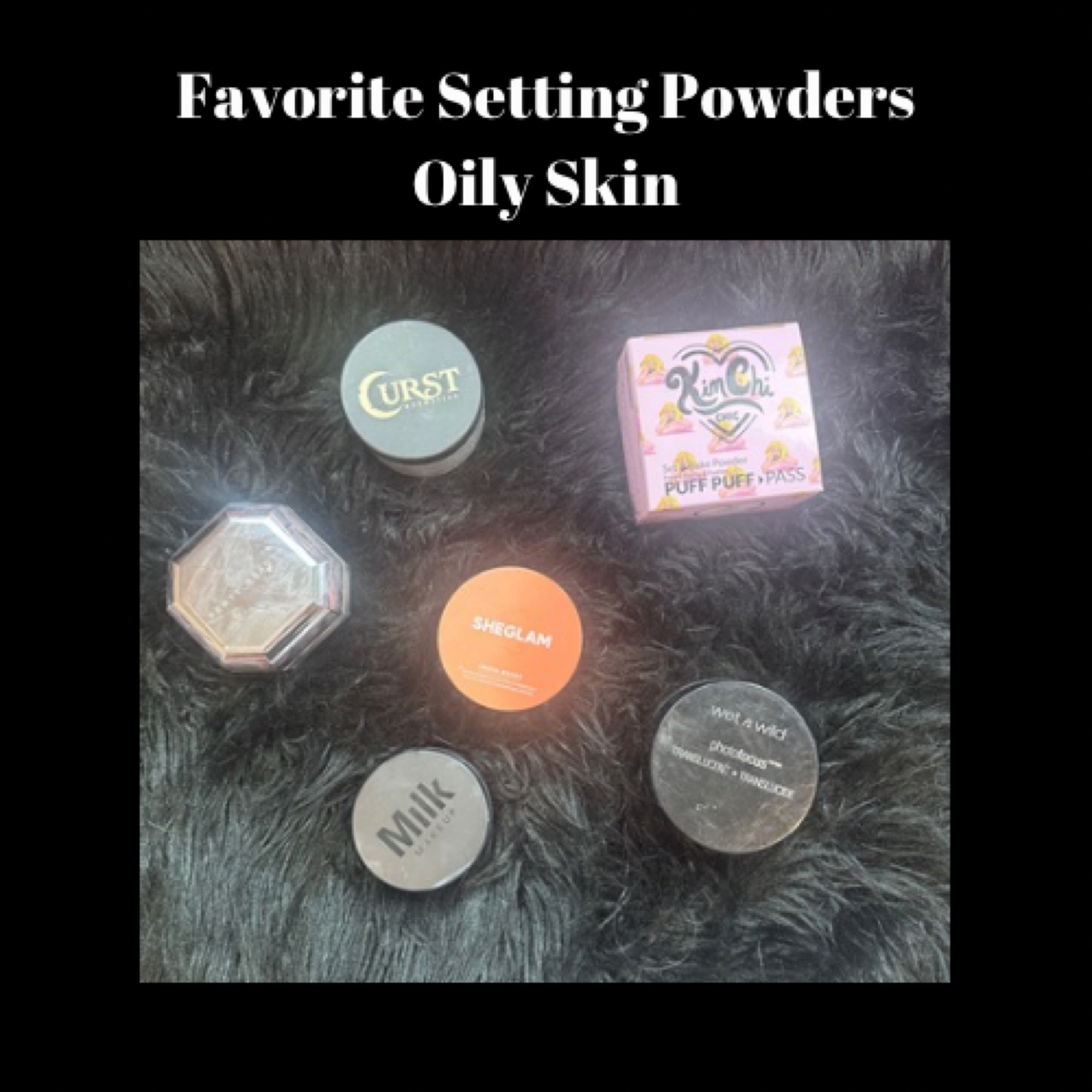 Flat lay of my favorite products! These are my favorite setting powders that I use constantly. I wanted to put them all in one place for you guys to access. Of course, we have kimchi, Cursed kosmetics, Fenty beauty, she glam, milk and, wet and wild.

#LTKBeauty #LTKGiftGuide #LTKCyberWeek